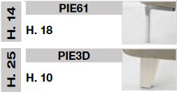 Leg finishes for Max Capitonné bed